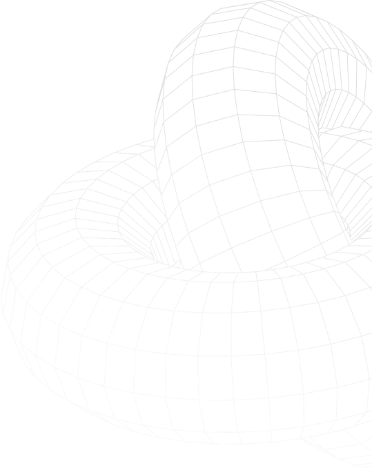 Wireframe geometric knot